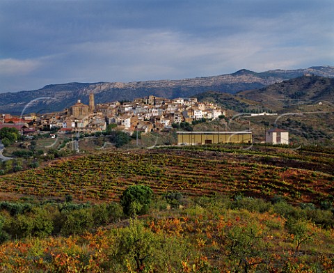 Bodega of Alvaro Palacios with village of Gratallops   beyond  Catalonia Spain  DO Priorato