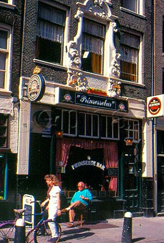 Typical bar in the old part of the city   Amsterdam The Netherlands