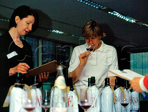 Blind tasting at the 1999 International   Wine Challenge London