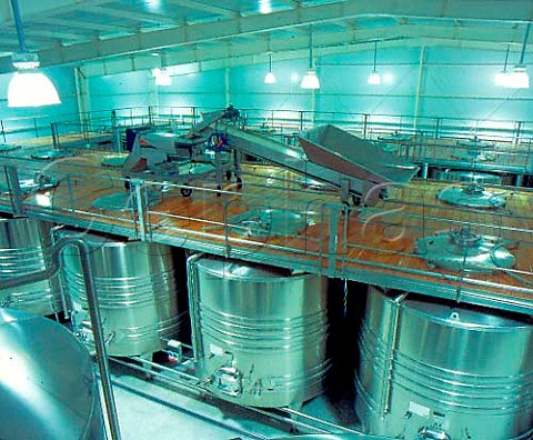 Tank room of Bodegas Esmerelda  owned by the   Nicolas Catena Group  where the Alamos Ridge   Catena and Catena Alta brands are made  Agrelo Mendoza province Argentina