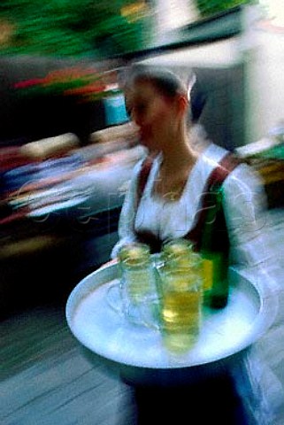 Waitress at Heurige Kierlinger   Nussdorf Vienna Austria