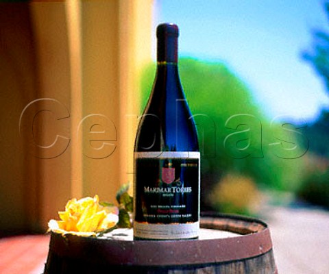 Bottle of Marimar Torres Pinot Noir  Sebastopol Sonoma Co California  Sonoma County Green Valley AVA