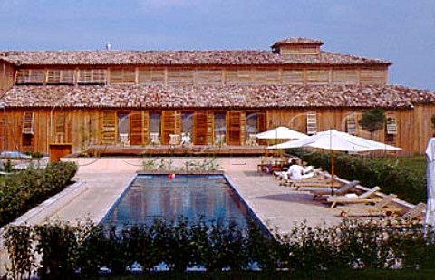 Swimming pool of Les Sources de Caudalie wine spa at   Chteau Smith HautLafitte Martillac Gironde   France