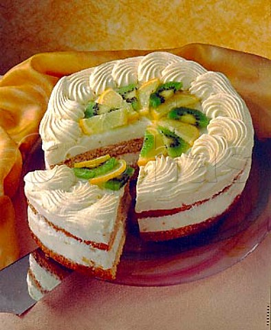 Lemon and Kiwi Torte