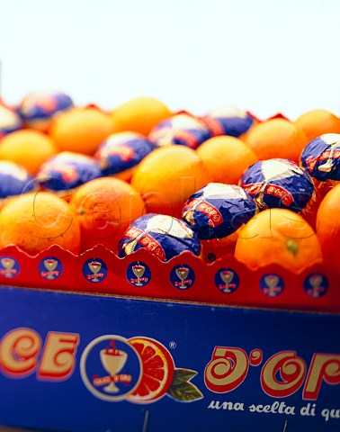 Box of oranges
