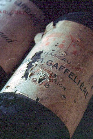 Bottle of 1928 in the cellars of   Chteau Canon la Gaffelire  Stmilion Gironde France