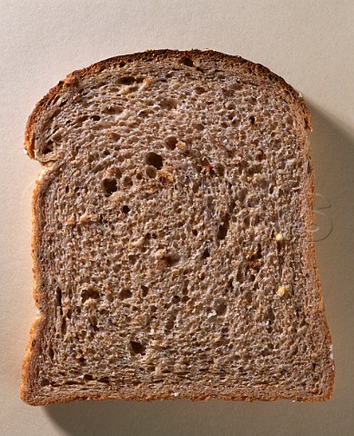 Slice of multigrain wholemeal bread