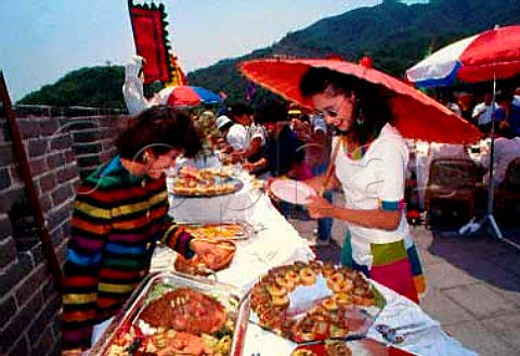 Buffet on The Great Wall Beijing China