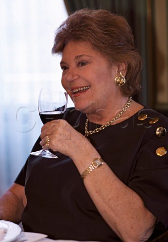 Baroness Philippine de Rothschild circa 2000 died 2014 Chteau MoutonRothschild   Pauillac Gironde France