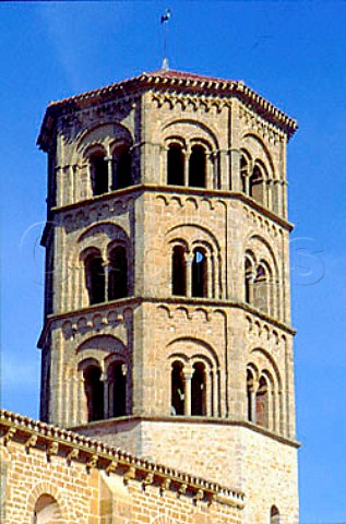 Bell Tower at AnzyleDuc SaneetLoire France Bourgogne