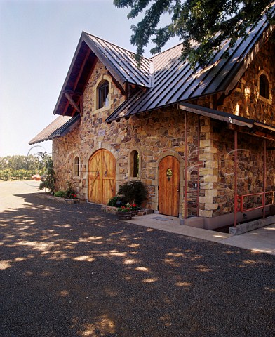 The stonebuilt winery of Leonetti Cellar   Walla Walla Washington USA