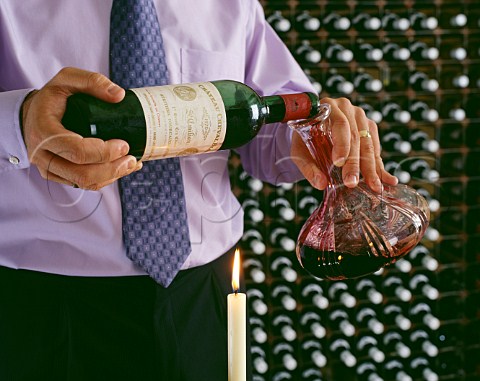 Decanting a bottle of Chteau Cheval Blanc 1970  Stmilion  Bordeaux