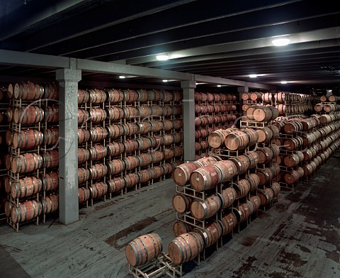 A small part of the huge barrel room of   Gallo Sonomas Frei Ranch Winery   Healdsburg Sonoma Co California