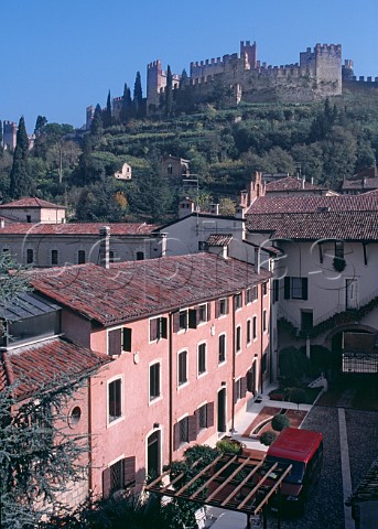 Casa Pieropan below the castle in Soave Veneto Italy Soave