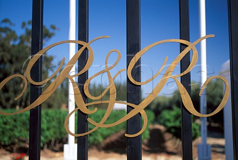 Gates to the Rupert  de Rothschild   Estate Paarl South Africa