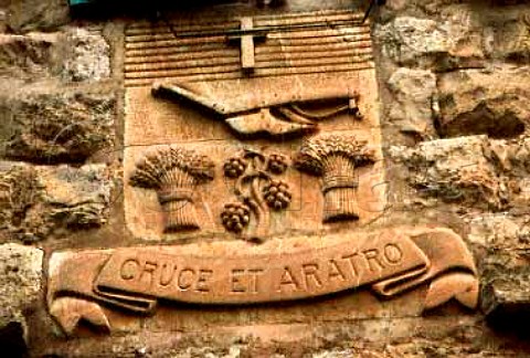 Motif on wall of Chateau Ksara   Bekaa Valley Lebanon