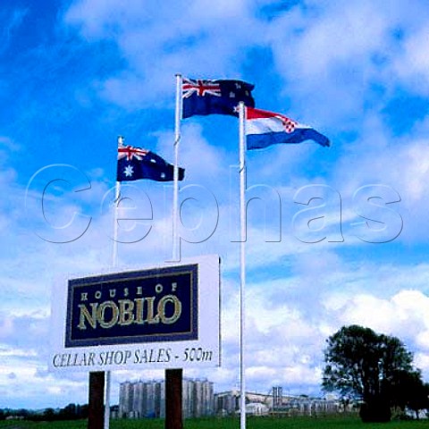 House of Nobilo winery and sign  owned by   BRL Hardy   Huapai New Zealand   Kumeu