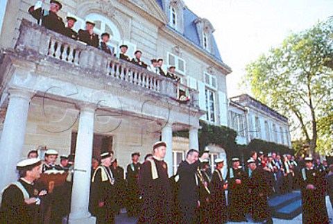 Intronisation ceremony at the   1999 Fte de la Fleur held at Chteau   PontetCanet Pauillac Gironde France