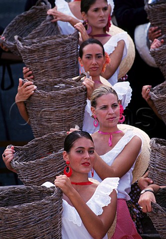 The Harvest Girls during the Festival of   the Grape Jerez de la Frontera   Andaluca Spain   Sherry