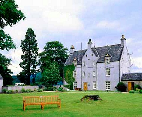 The 17thcentury manor house which was the   birthplace of Macallan whisky and is now used as offices Craigellachie Banffshire Scotland