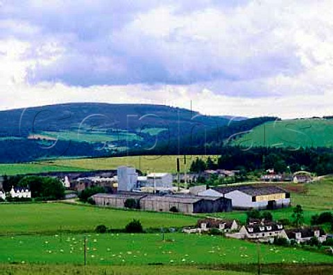 The Glenlivet whisky distillery on the slopes of   Cairn Laith Ballindalloch Banffshire Scotland