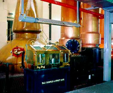 One of three Sample and Spirit Safes in   the Glenlivet whisky distillery    Ballindalloch Banffshire Scotland