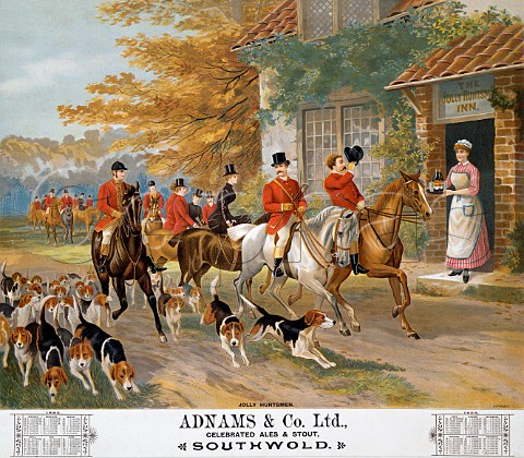 1893 Calendar promoting Adnams Brewery  Southwold Suffolk England