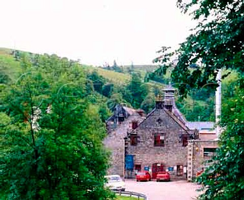 Dufftown whisky distillery in the Dullan Water   valley Dufftown Scotland   Speyside
