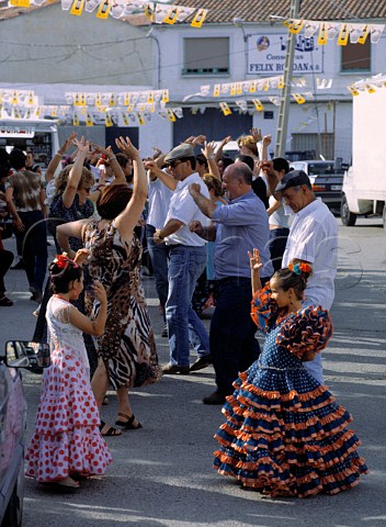 Dancing at a fiesta in San Adrin   La Rioja Spain    Rioja Baja