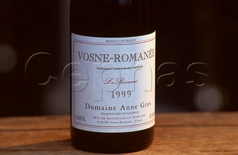Bottle of 1999 VosneRomane Les Barreaux of Domaine Anne Gros Cte dOr France