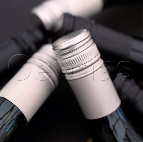Wine bottles with Stelvin caps
