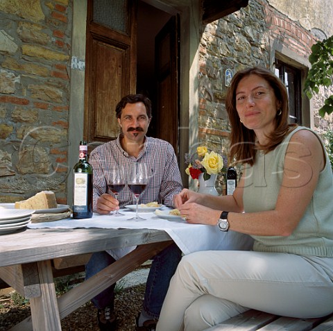 Luca Orsini and Valeria Vigano of   Podere Le Cinciole Panzano in Chianti   Tuscany Italy     Chianti Classico