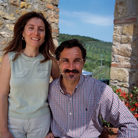 Luca Orsini and Valeria Vigano of   Podere Le Cinciole Panzano in Chianti   Tuscany Italy     Chianti Classico