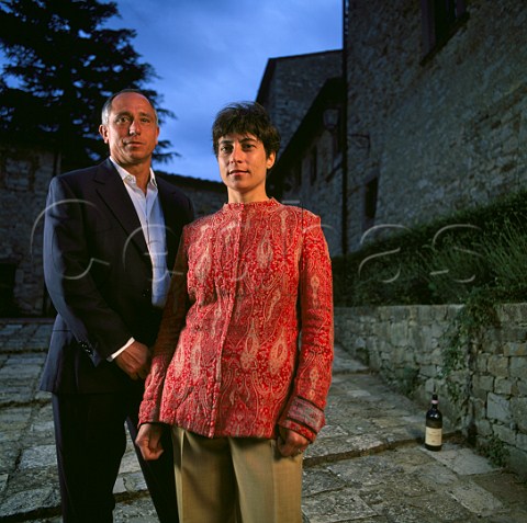 Marco Pallanti and Lorenza Sebasti of   Castello di Ama Lecchi Tuscany Italy   Chianti Classico