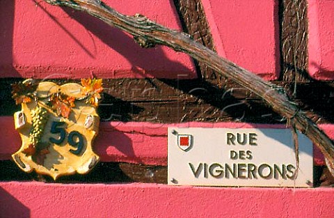 Rue des Vignerons in the wine town of    Turckheim HautRhin France  Alsace