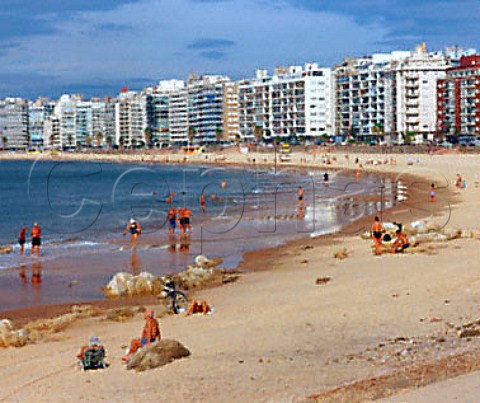 The Ramblas the beachfornt area of Montevideo   Uruguay
