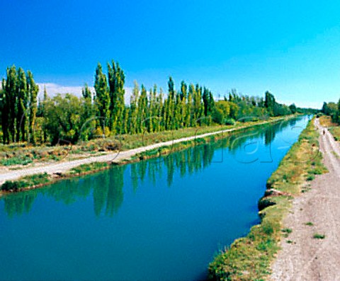 Main irrigation channel near General Roca   Argentina    Rio Negro
