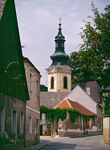 Church in town of Wiedling Austria  Donauland