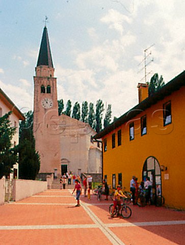 Castins church Friuli Italy     Grave del Friuli