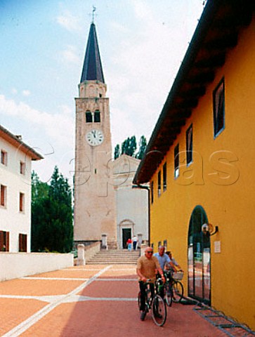 Castins church Friuli Italy     Grave del Friuli