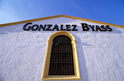 Sign on wall of Gonzalez Byass bodega   Jerez Andaluca Spain