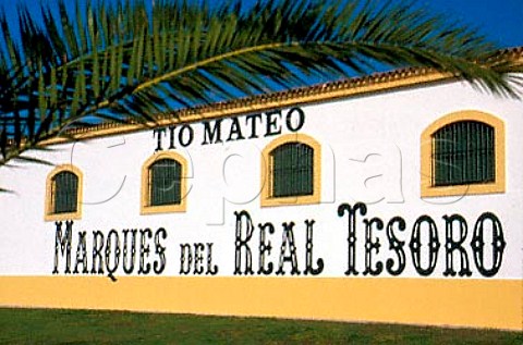 Marques del Real Tesoro bodegas  owners   of the Tio Mateo brand   Jerez Andaluca Spain    Sherry
