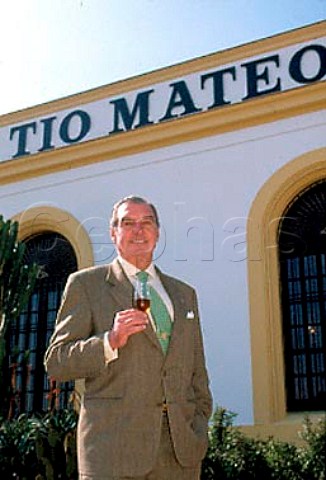 Jose Estevez president of   Bodegas Marques del Real Tesoro owners   of the Tio Mateo brand  Jerez Andaluca Spain     Sherry