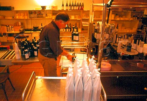 JeanLouis Vacheron tissuewrapping   bottles of his wine   Domaine Vacheron Sancerre Cher France