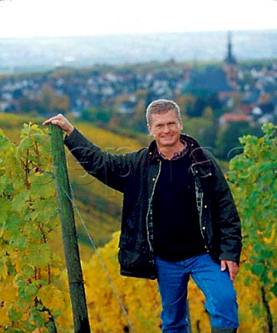 Wilhelm Weil manager at Weingut Robert Weil and   great grandson of the founder in Wasseros vineyard   above Kiedrich Germany    Rheingau