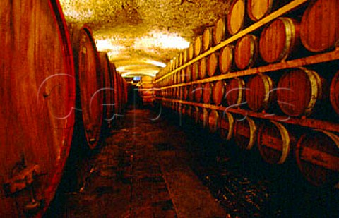 Barrel cellars of Castello di Nipozzano   Pelago Tuscany Italy  Chianti Rufina