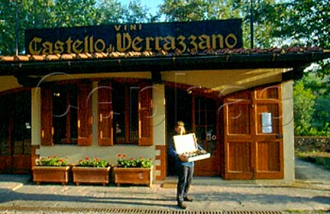 Wine shop at Castello di Verrazzano   Greve in Chianti Tuscany Italy     Chianti Classico