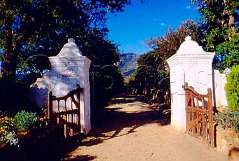 Columns at entrance to Groot Constantia   Constantia South Africa