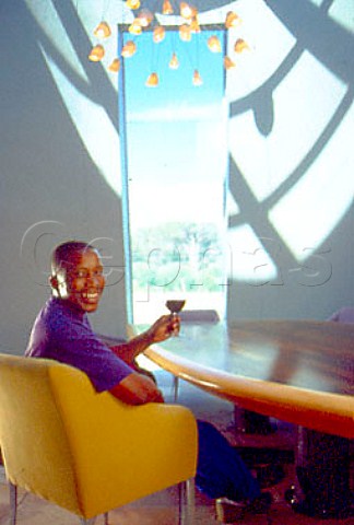 Howard Gqirana assistant winemaker at  Graham Beck Coastal Cellar Franschhoek   Paarl South Africa