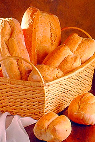 Basket of different breads